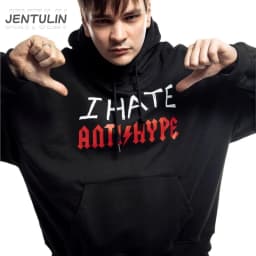 Harajuku Oversized Pullover Men's Hoodies I HATE ANTIHYPE Graphic Print Goth Hooded Sweatshirt Hip Hop Fashion Clothing Y2k Tops