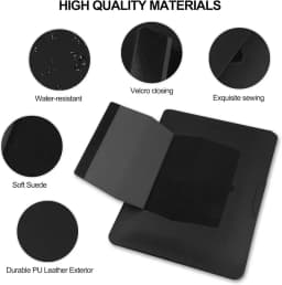 Adjustable Stand Leather Laptop Sleeve Case Bag for Macbook Air 13 14 15 16 Inch M5 M4 M3 M2 Chip Mac Book Pro Mouse Pad Cover