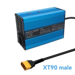 16.8V 10A Charger Smart Aluminum Shell Is Suitable For Lithium Ion Battery 4S 14.8V Blue