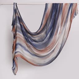Muslim Tie-Dye Hijab Premium Headscarf Soft Breathable Hijab Women Gradient Cotton Viscose Modal Hijab Femme Musulman