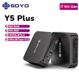 SOYO Y5/Air/Plus Mini PC Intel 4th Gen i3/i5/i7 NO RAM NO SSD 2 x HDMI 4 x USB 3.0 Type-C WiFi5 BT4.2 Mini Desktop Computer