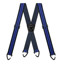Hidden Suspenders for Men 1.6" Wide Elastic Adjustable Work Suspenders Heavy Duty with 4 Snap Loop X-back Braces for Trousers