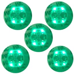 10/5PCS LED Coaster 3 Modes with Battery Powered Wine Glass Mat Cup Pad Sticker Bottle Drinking Club Bar Party Decor Night Light