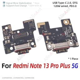 Bottom USB Charger Board Dock Connector Charging Port Flex Cable For Xiaomi Redmi Note 13 14 13C 14C 14R 13R Pro Plus 4G 5G Part