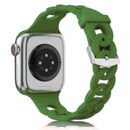 Silicone Strap for Apple Watch Band 44mm 40mm 45mm 41mm 42mm 38mm Accessories Gourmette Bracelet iWatch Series 12 6 5 4 3 SE 7