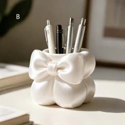 3D Stylish Desk Storage Bucket Multifunctional Makeup Brush Organizer Pen Holder For Eyebrow Brush
