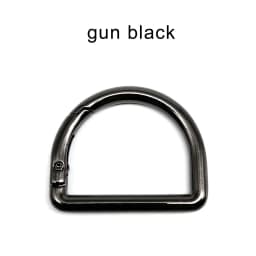 HZYUEGOU D Shape Type Spring Ring Openable Leather Bag Handbag Strap Buckle Connect Keyring Dog Chain Snap Clasp Clip Carabiner