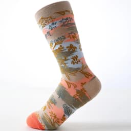 Combed cotton new lighthouse retro Japanese tide socks men and women embroidered mid-tube socks