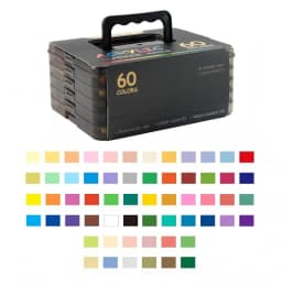 High Grade Acrylic Marker Set with Direct Liquid Soft Brush Tip, Rich Color for Art Creation & DIY Projects