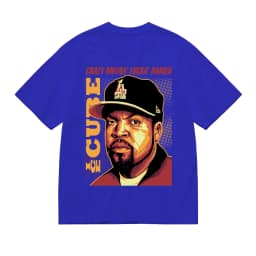 Retro 90s Ice Cube LA West Coast Rapper Graphic Shirt Men Women Y2K Vintage Style Casual Cotton Top