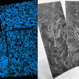 2Pcs Noctilucent Marbled CF Carbon Fiber Block Ripple Resin Tool For DIY Knife Handle Craft Supplies 135x40x5mm