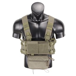 MK4 Chest Rig with 5.56/7.62 Magazine Pouch Holder, Pistol/Wing Pouch, Molle Dangler Pouch