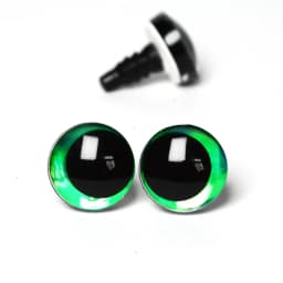 20pcs 16mm 18mm 20mm 25mm 30mm Cartoon 3D glitter toy doll pupil eyes with washer --color size option