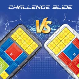Slide Block Brain Game Challenge Huarong Road Brain Teaser Sliding Puzzles Logical Thinking Interactive Toy Board Game Kid Gift