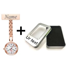 Personalized Your Name LOGO Engraved Pin Brooch Count Pluse Meter Dial Luminous Hand Doctor Clock Fob Nurse Pocket Watch