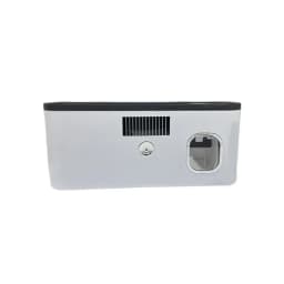 1 Smart Toothbrush Sterilizer, Toothbrush Storage Rack with 5 Brush Slots, Toothpaste Dispenser, Wall Mounted Holder
