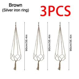 Hanging Plant Pot Hanging Basket Vases with Hook Creative Macrame Suspension Plant Planters for Hanging Flower Pot Net
