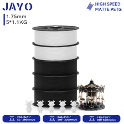JAYO 3D PETG/ High Speed Matte PETG / PLA Classic Printer Filament 1.75mm 3D Printer Filament 5.5KG Neatly Wound PETG for 3D
