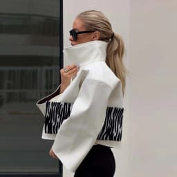 Women Waist Cinching Leather Jacket Solid Stand Neck Zipper Pocket Loose Jackets Lady New Vintage Fashion Street Outwear 2026