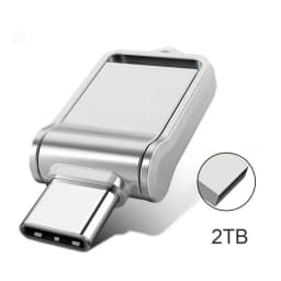 Lenovo Flash Drive 2TB High-Speed USB 3.2 Type-C OTG Metal Pen Drive 2TB Portable Memory USB Stick For Computer Data Storage
