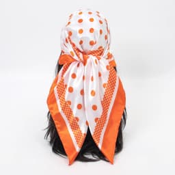 Plain Silk 90 Square Scarf Satin Headband For Muslim Woman Printed Hijabs Wraps Fashion Headscarf Casual Turban Female Bandbana