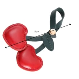 Leather Cherry Keychain Pendant Farmhouse Style Accessory for Bags Popular Product