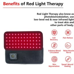 Red Light Therapy for Pets Vet Device Handheld Infrared Light with 660nm 850nm Pain Relief Speed Up Wound Recovery&Skin