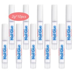 7g Fast-dry Nail Glue Super Strong Adhesive False Nail Glue With Brush Acrylic Nail Tips Rhinestones Sticky Nail Art Bond Glue