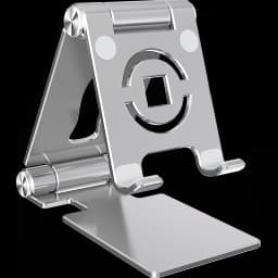 Foldable Mobile Phone Holder 360 Degree Rotating Hollowed Tablet Riser Anti Slip Tablet Holder Height Adjustable for 4.7-12 Inch