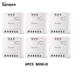 SONOFF MINI-D Dry Contact WiFi Smart Switch ESP32 Chip Matter Compatible AC/DC Input 1-10PCS Set Smart Scene via EWeLink Alexa
