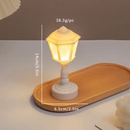 1:12 Dollhouse Miniature Flower Bud Table Lamp Night Light Furniture Home Model Decor Toy Doll House Accessories