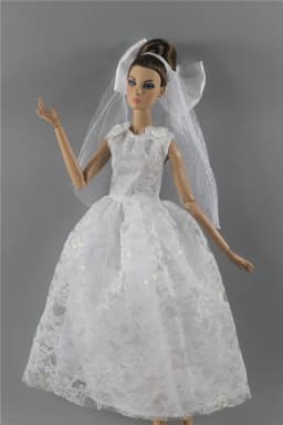 1 Set Doll Clothes 1:6 Scale Dress Outfit for 11.5 Inch 30cm Doll Many Style for Choice Gifts for Girls Doll Accessories #8