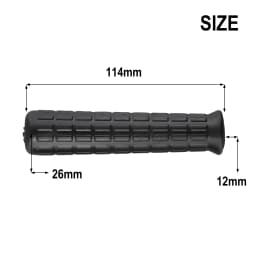 2Pcs Wheelbarrow Rubber Handles Round Tubes Black Replacement Handles Rubber Round Hole Handle Tool PVC Anti Slip Rubber Sleeve