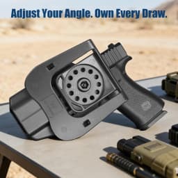 OWB Holster for Glock 43 43X 48 (MOS & Rail Versions),Also Fit G43X MOS,Level II Retention Outside Waistband Holster,Right hand