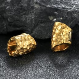 Casvort 2PCS Hot 00g Hammered Lobed Cuff Ear Gauges Plugs Ear Tunnels Stretcher Earring Clip on Cartilage Wedding Body Jewelry