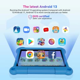 Adreamer Kids Tablet 10.1 Inch IPS Android 14 4GB RAM 64GB ROM WIFI Google Play For Children Kids Study Gaming Age 3-14