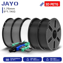JAYO 3D PETG/ High Speed Matte PETG / PLA Classic Printer Filament 1.75mm 3D Printer Filament 5.5KG Neatly Wound PETG for 3D