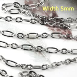 1meter Stainless Steel Chains for Jewelry Making DIY Rolo Cable Link Chain Necklace Bracelet Handmade Accessories Wholesale