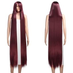 Ancient Costume Long Straight Hair Versatile Antique Style Headband With Multi-Color Styling Wig Synthetic Fiber Wig