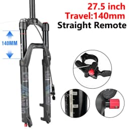 Bicycle Fork 26 27.5 29 Inch MTB Air Damping Shock Absorption Boost Barrel Shaft 100/110mm Disc Brake Magnesium Alloy Front Fork