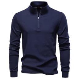 2025 New Men Stand-Up Collar Half-Zip Soft Shell Sweatshirt Long Sleeve Breathable Warm Pullover Casual Streetwear Jacket
