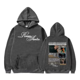 Rapper Romeo Santos The King Tormula Tour 2025 Graphic Hooded Sweatshirts for Men Women Fashion Hip Hop Streetwear Pullover Tops