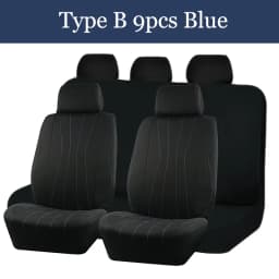 AUTOKING 4pcs/9pcs Universal Polyester Car Seat Cover Set Car Accessories Interior Fit For Most Car, Truck, SUV, or Van