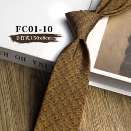 8cm Width Brown Colorful Printed Neckties Mens Silky Polyester Yellow Flower Neck Tie Business Casual Shirt Accessories Cravat
