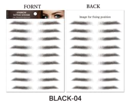 6D Eyebrow Tattoos Sticker Waterproof Long Lasting Natural Hair-Like Fake Eyebrows Stickers for Brow Grooming Shaping