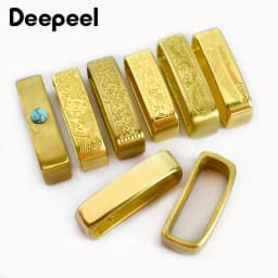 1Pc Deepeel 35/40mm Pure Copper Man Belt Buckle Ring Metal Solid Brass Waistband Loop Clasp Men Belts Leather Crafts Accessories