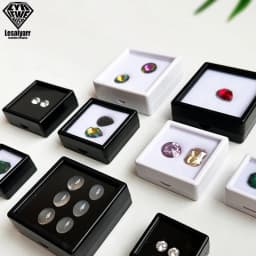 Wholesale 70x 3cm Gem Display Storage Box Gemstones Packaging Container Loose Diamond Pendant Organizer Transparent Glass Lid