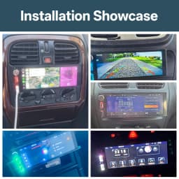 HIPPCRON Car Radio 6.86" Wireless Carplay Android Auto 1Din Car Stereo Multimedia Video BT5.0 FM USB Type-C Charge MP5 Player