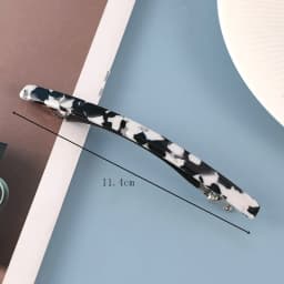 Korean version of the refreshing fruit green pearl white word clip spring hair clip ponytail clip short hair half hair thin clip
