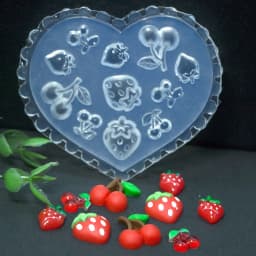 SNASAN Tiny Flower Heart Dolphin Gemstone Beauty Nail Art Resin Silicone Mould DIY Handmade Tool Small Beads Resin Silicone Mold
